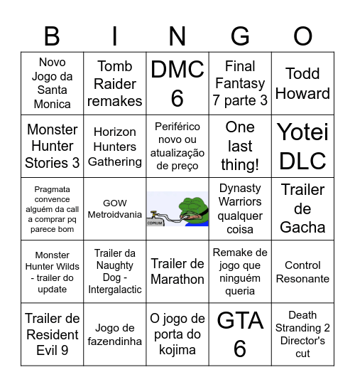 State of Manolos Bingo Card