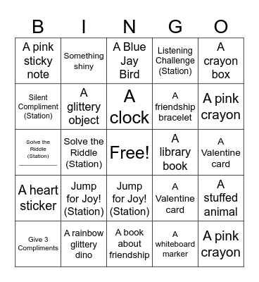 Valentine's Day Fun! Bingo Card