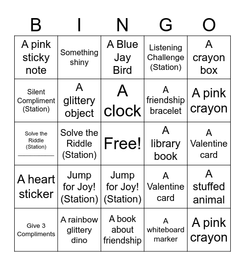 Valentine's Day Fun! Bingo Card