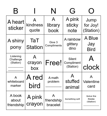 Valentine's Day Fun! Bingo Card