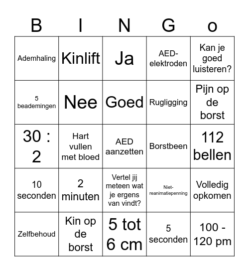 Kennismakingsbingo! Bingo Card