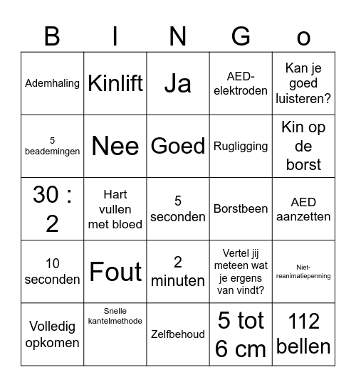 Kennismakingsbingo! Bingo Card