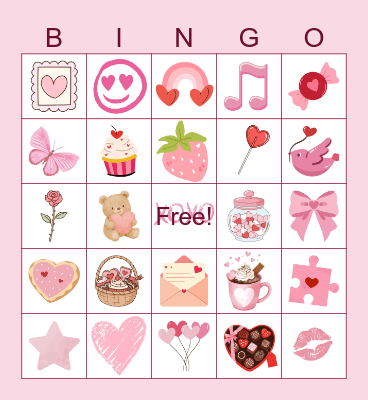 Valentine Bingo Card