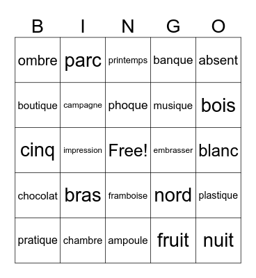 Bingo Card