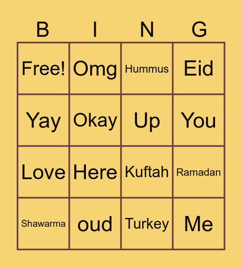 SAMESS BINGO✨ Bingo Card