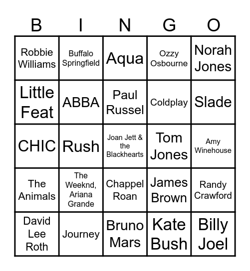 🤿 Bingo 116 🤿 Bingo Card