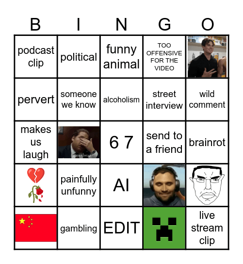 IG REELS BINGO Card