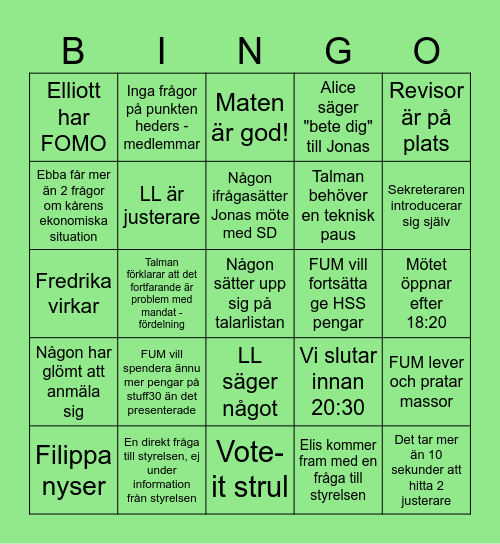 FUM 04 Bingo Card