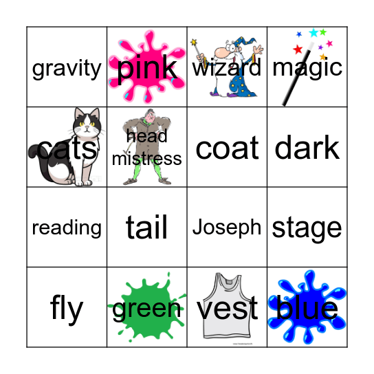 Musical Theatre Bingo Card