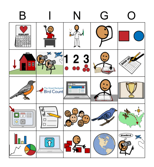 Great Backyard Bird Count Bingo Card
