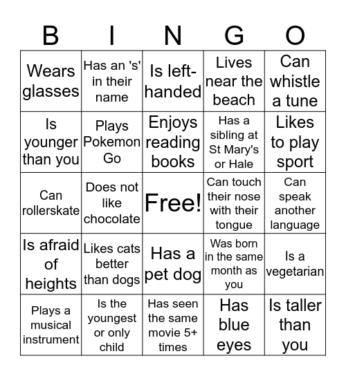 NYC Visual Art and Design Tour 2017 Bingo Card