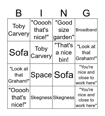 Mum & Nan Bingo Card