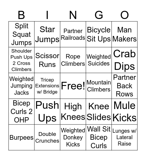 Bootcamp Bingo Card