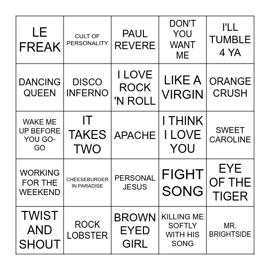 TRACIE'S BDAY 2026 Bingo Card