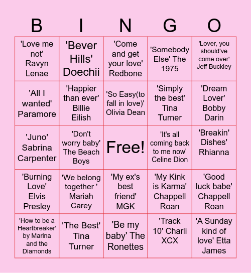 Galentines Muzingo Bingo Card
