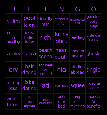 ♡♡♡ Bingo Card