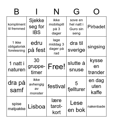Marthe - Bingo 2026 Bingo Card
