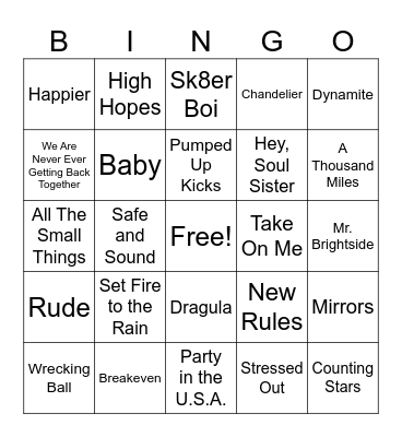 SINGO WINTER OLYMPICS Bingo Card