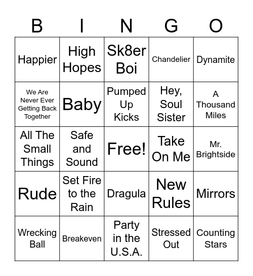 SINGO WINTER OLYMPICS Bingo Card
