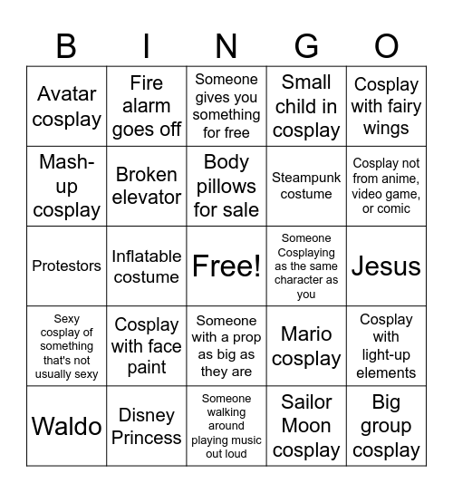 CON BINGO 2026 Bingo Card