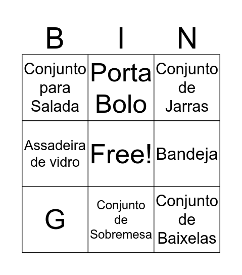 BINGO Card