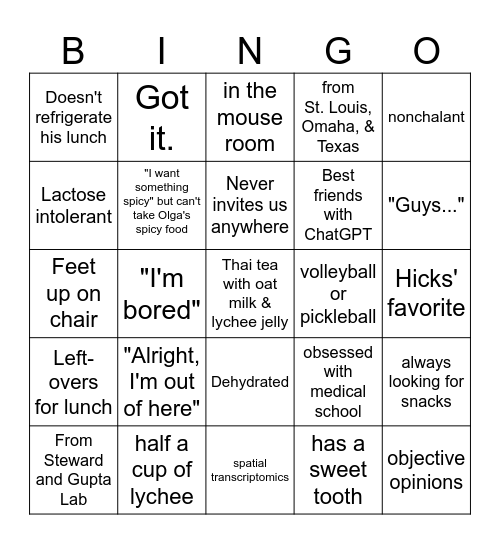 Vik Bingo Card