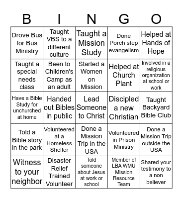 By all Means Bingo Card
