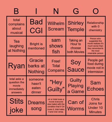 Alyssa Boozy Bingo Night Bingo Card