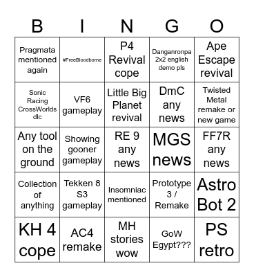 state of disappointment Bingo Card