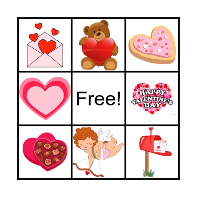 Valentine's Day Bingo Card