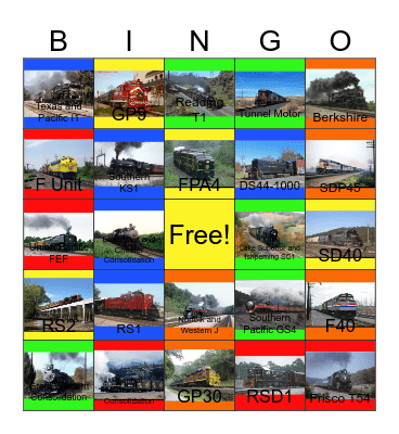 Norfolk and Western and Union Pacific and other Hancock 3 chime whistles that I would like to take photographs with Carmen one day Bingo Card