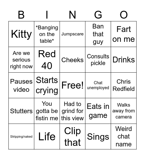CaseOh Bingo Card