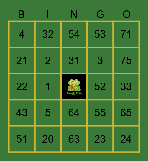 RiqLucky Bingo Card