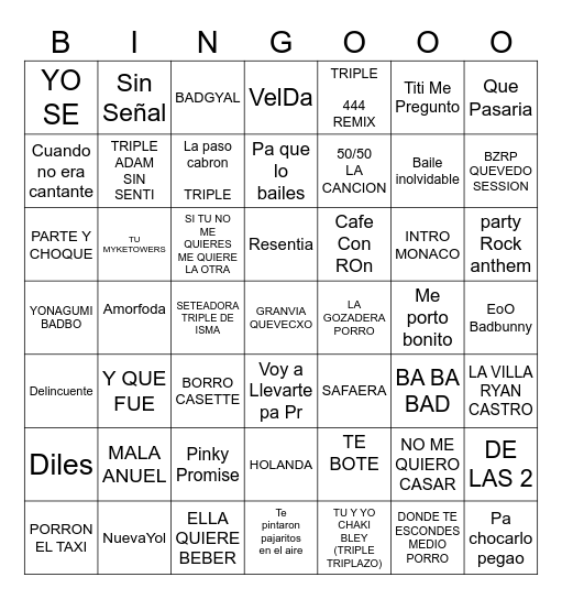 BINGO ADAM ISMA Bingo Card