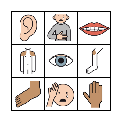 Body and health Bingo Card