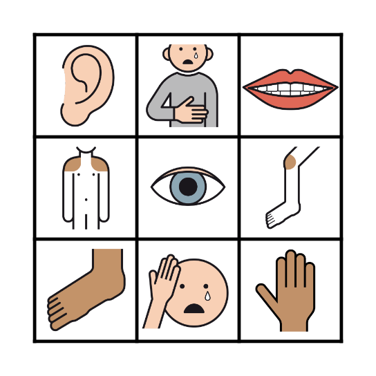 Body and health Bingo Card