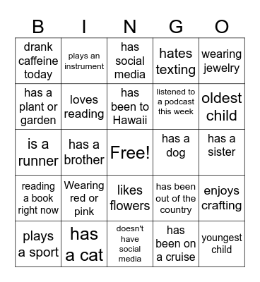Galentines Bingo Card