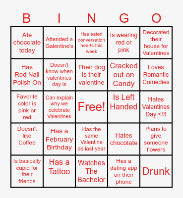 Galentines Bingo <3 Bingo Card