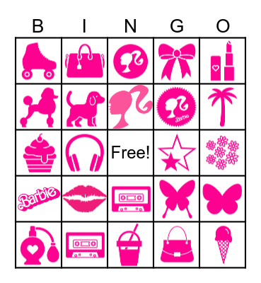 BARBIE Bingo Card