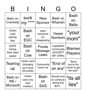 KP Bingo Card