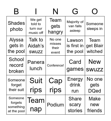 Conference Bingo Card