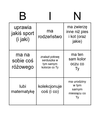 Bingo Card