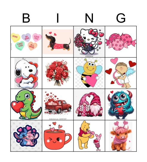 Valentine's Bingo Card