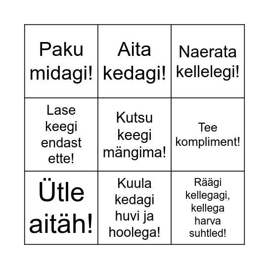 HEADUSE BINGO Card