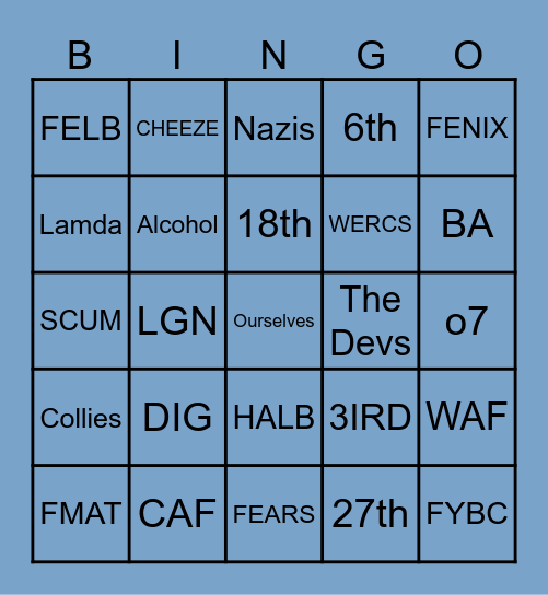Completely Unofficial 147th Bingo Sheet Bingo Card