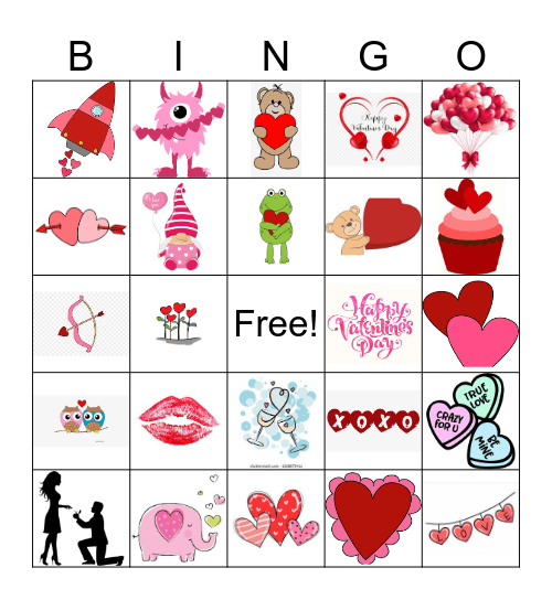 Valentines--Discovery Bingo Card