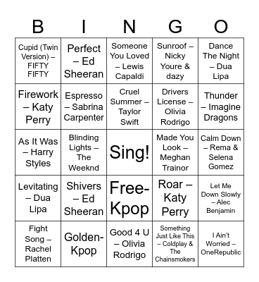 Social Skills Bingo Card