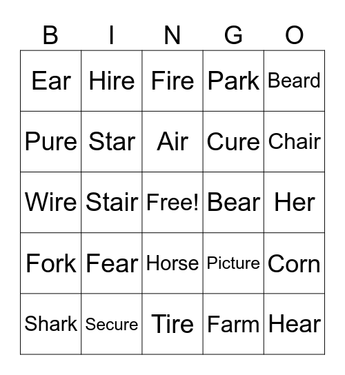 Bingo Card