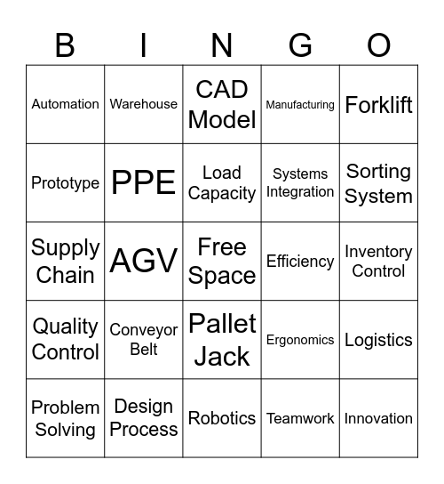 Lingo Bingo Card