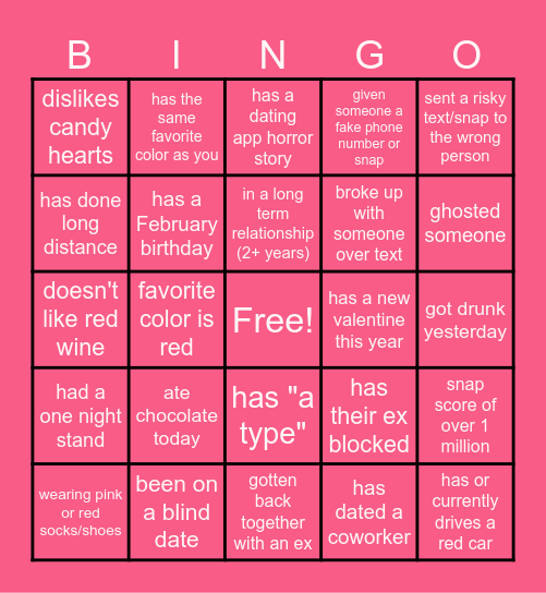 Galentine's Day BINGO <3 Bingo Card